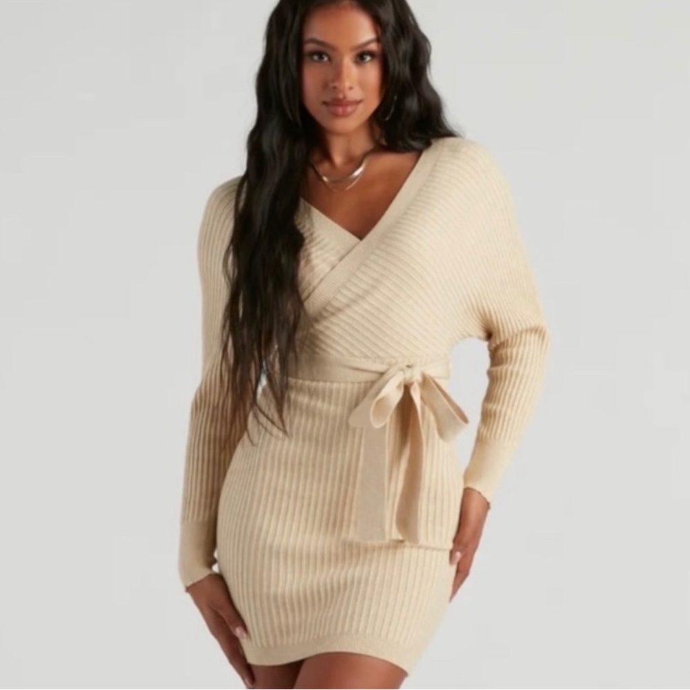Windsor Beige Knit Dress